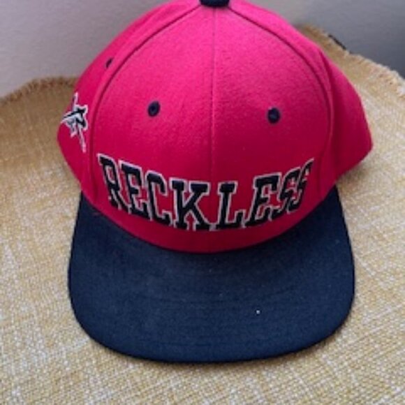 Reckless-‎ Young And Reckless Red And Blue SnapBack Adjustable Hat Cap - Picture 2 of 10
